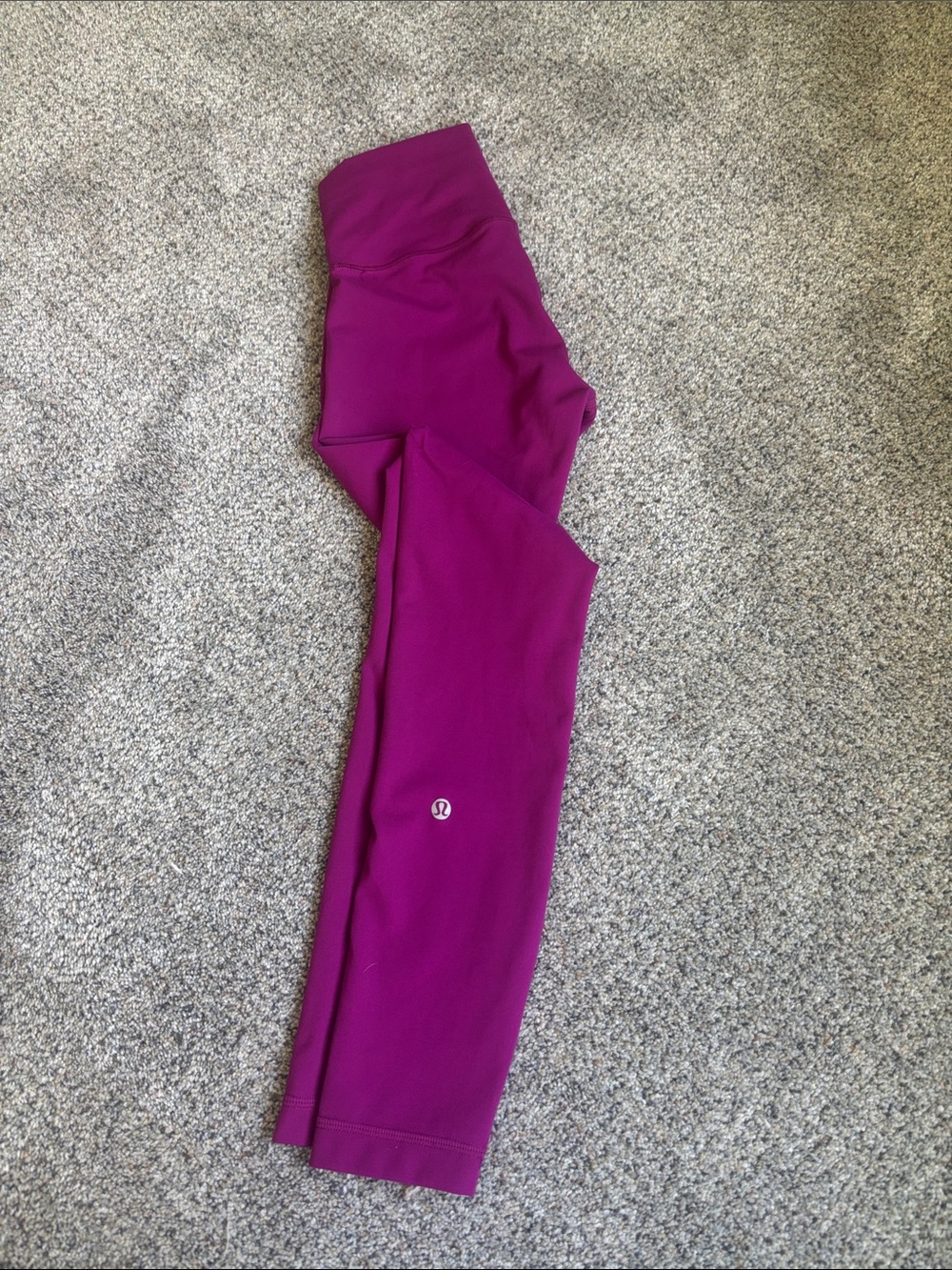 lululemon athletica Wunder Train Magenta Athletic Leggings full length